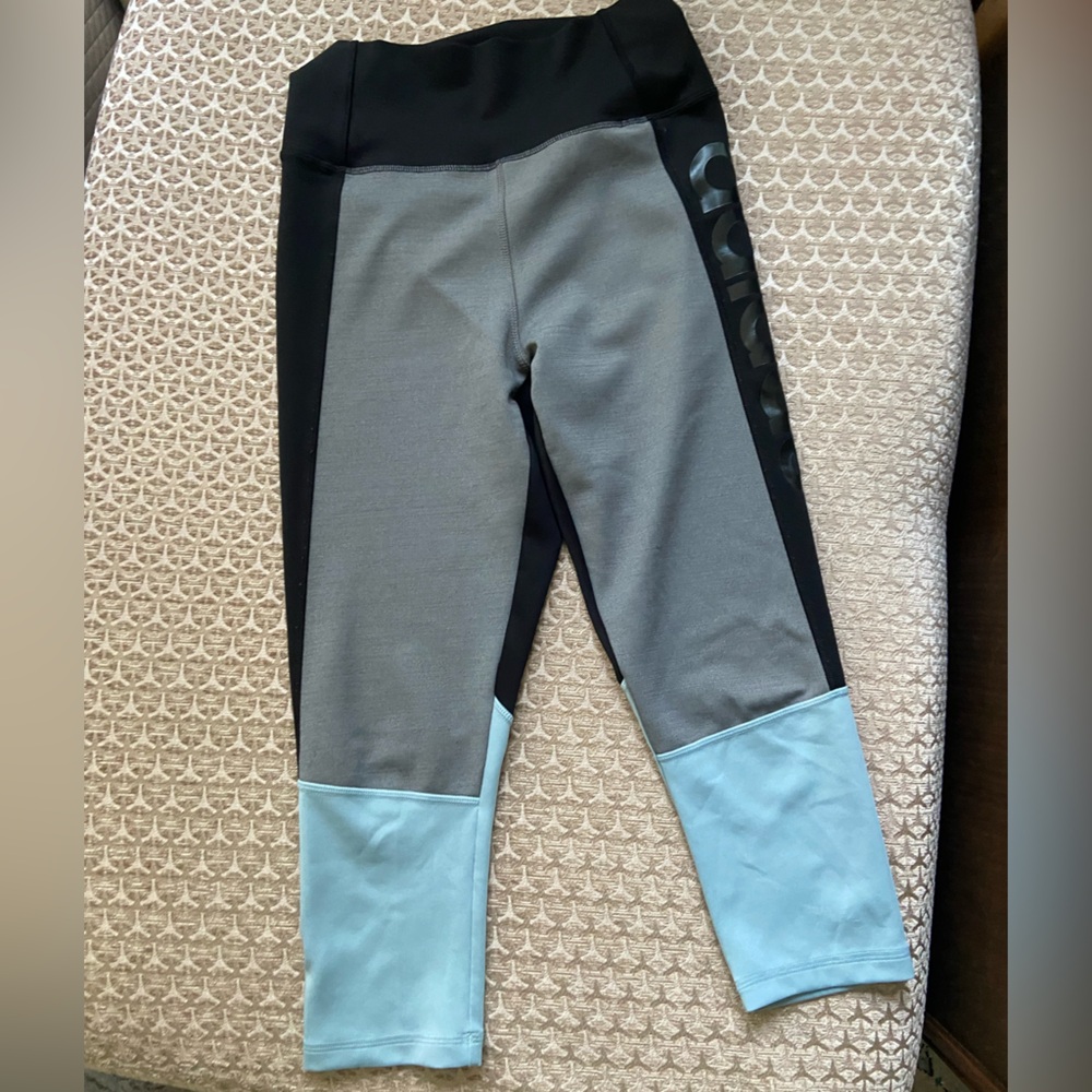 Adidas colour block capri pants. Size small